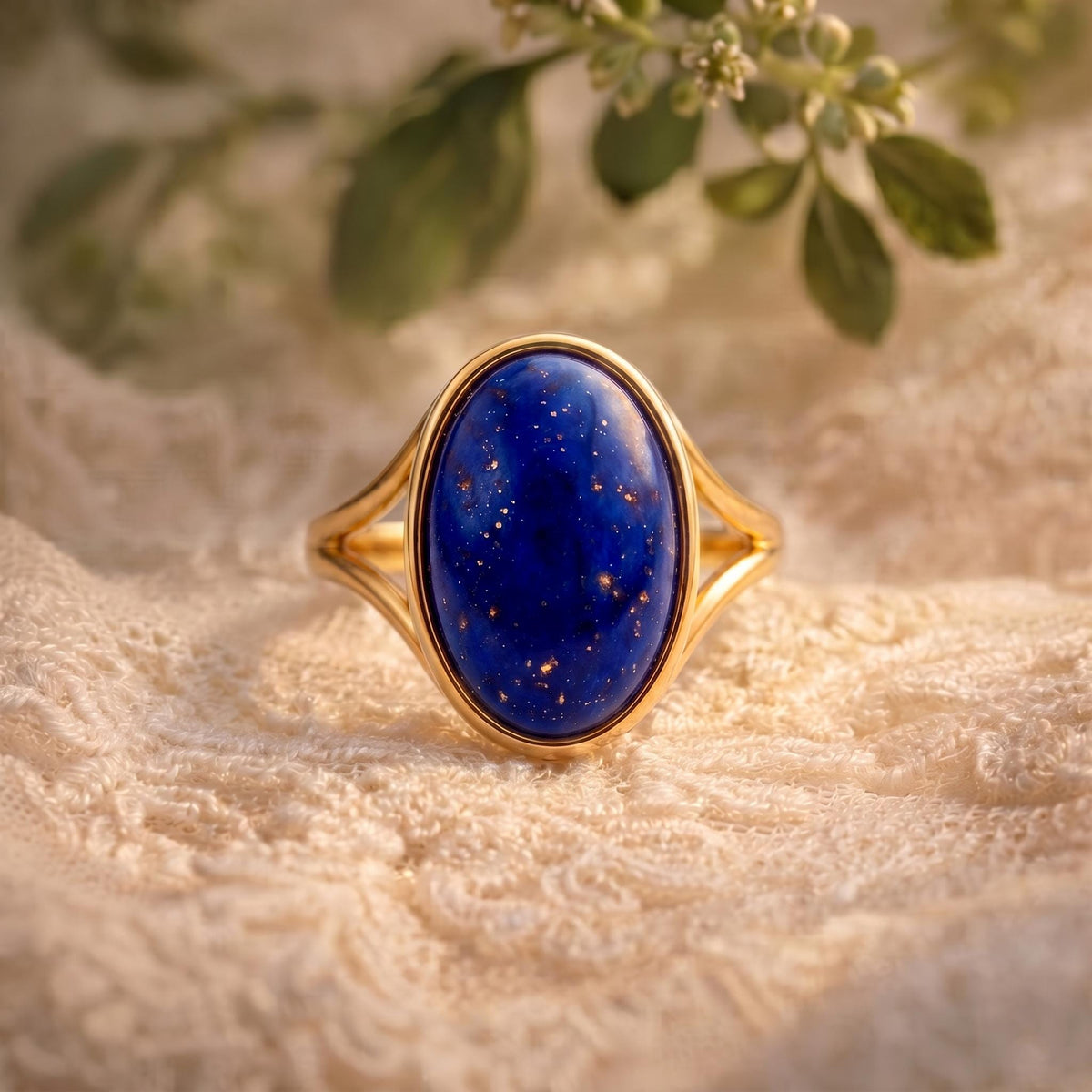 lapis lazuli engagement ring