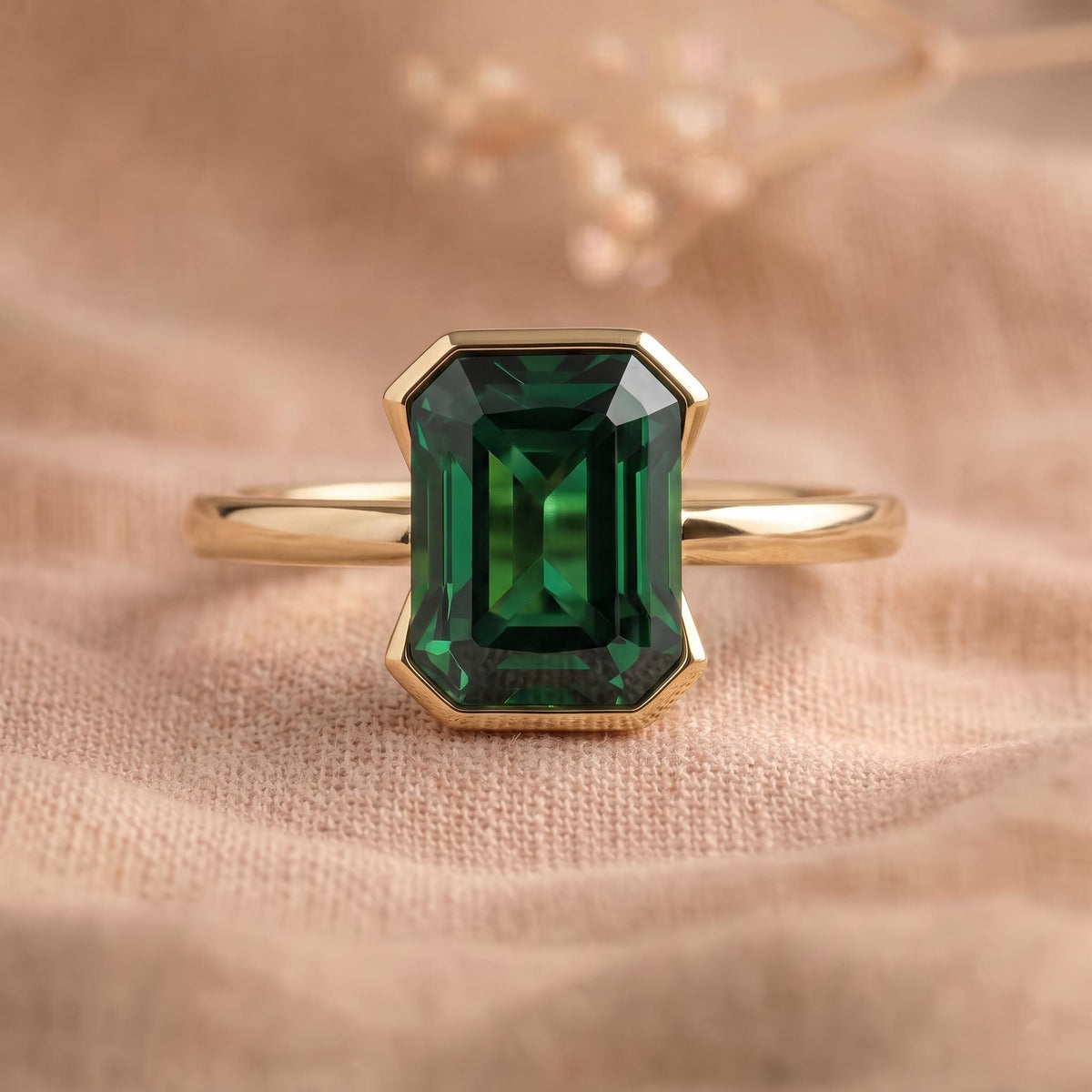 emerald engagement ring