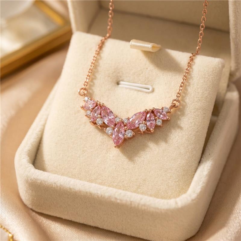 Pink Sapphire Necklace