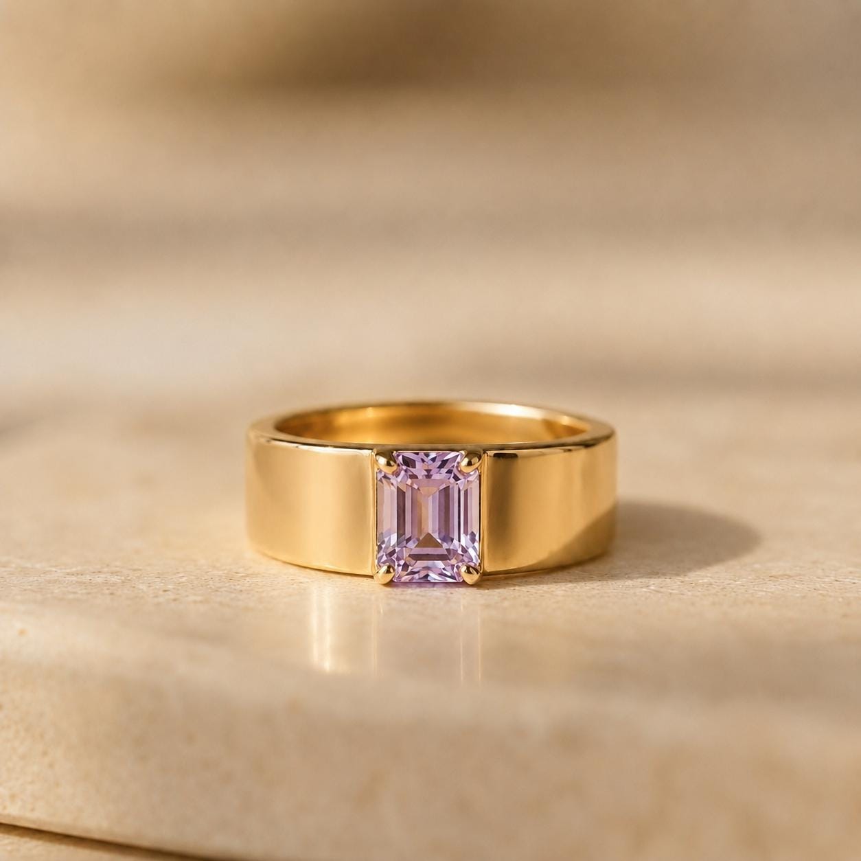 Lavender Sapphire Ring
