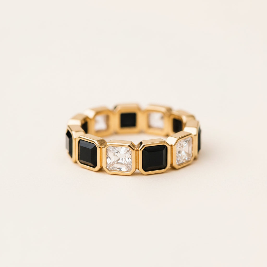 Pink Opal Full Eternity Band
