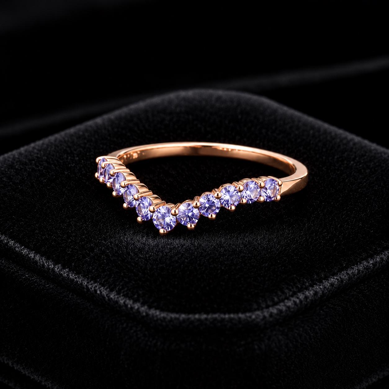 Dainty Lavender Sapphire Ring