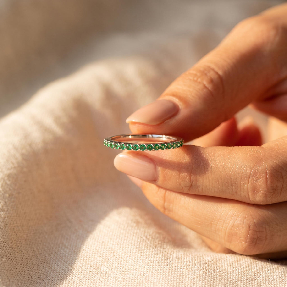 Emerald Eternity Band