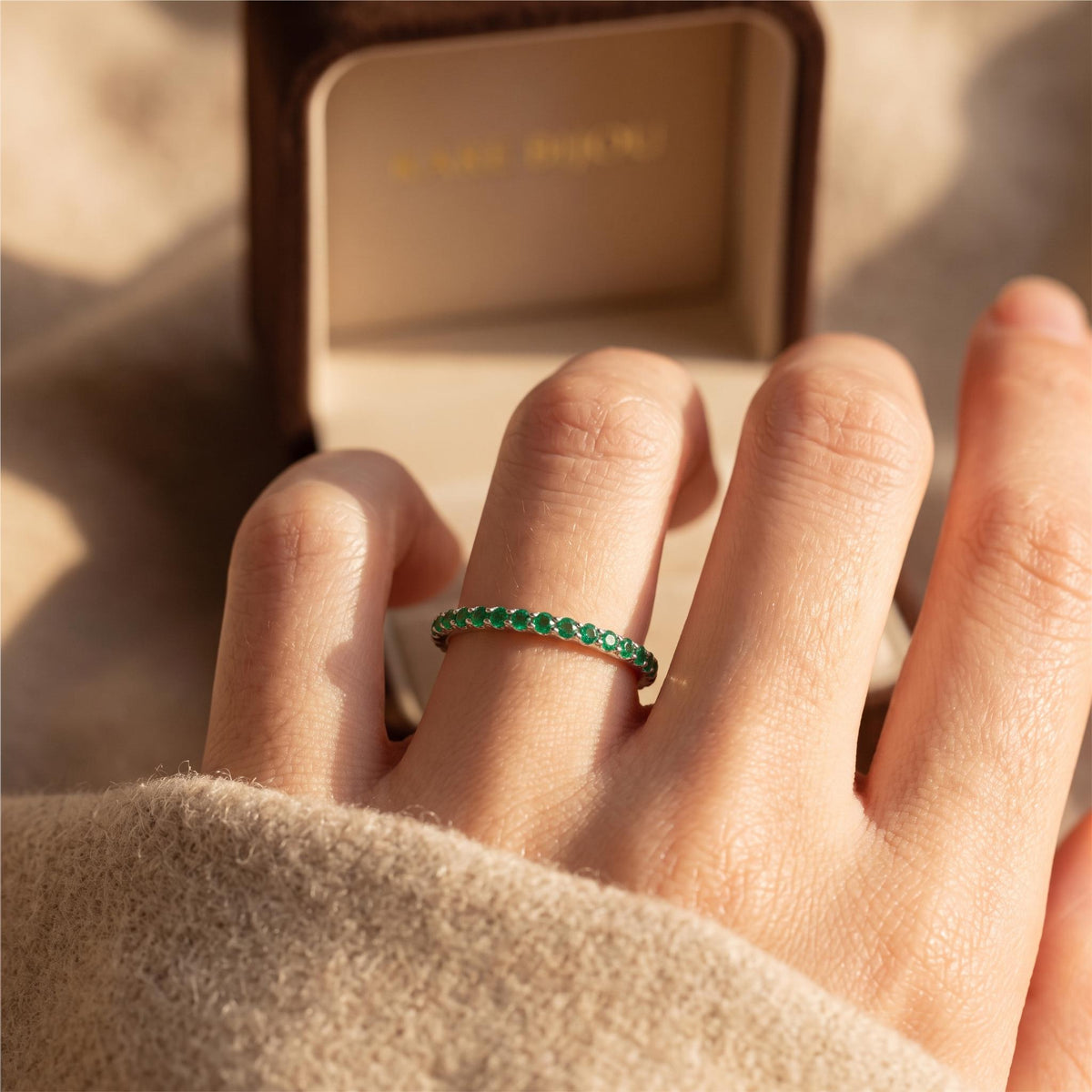 Emerald Eternity Band