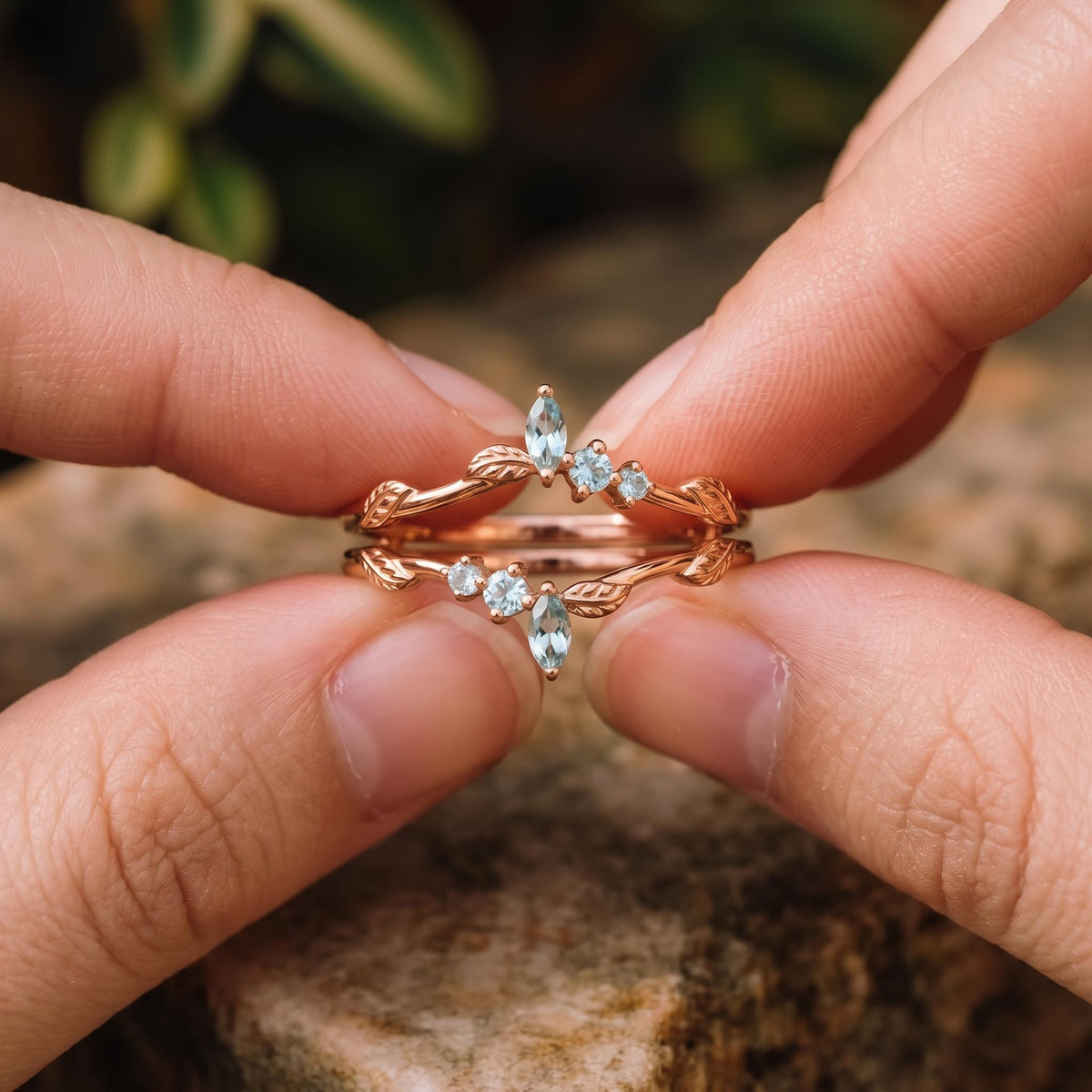 Alexandrite Ring Enhancer Rose Gold