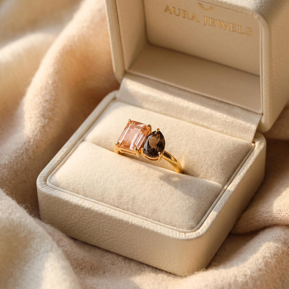 Toi et Moi Engagement Ring