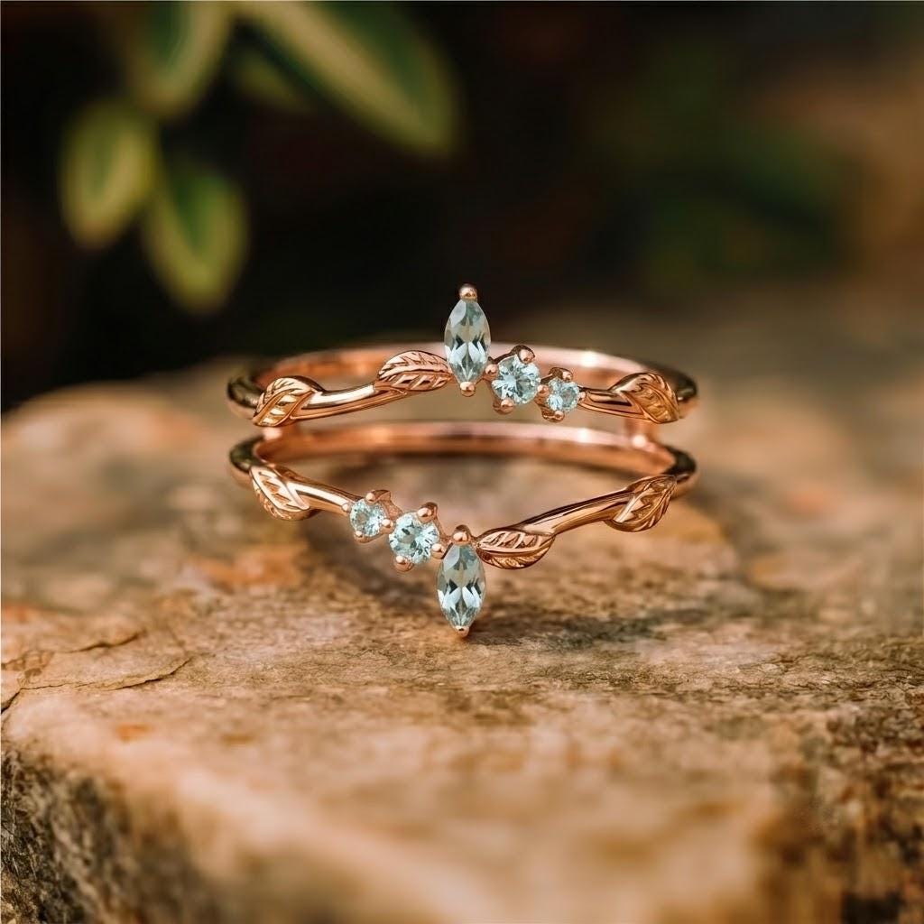 Alexandrite Ring Enhancer Rose Gold